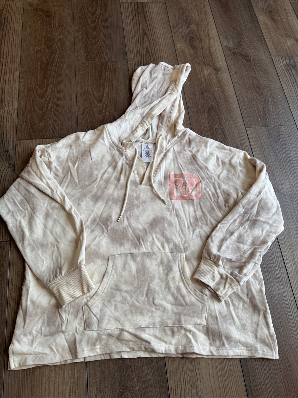*Walt Disney World Cream Tie-Dye Hoodie